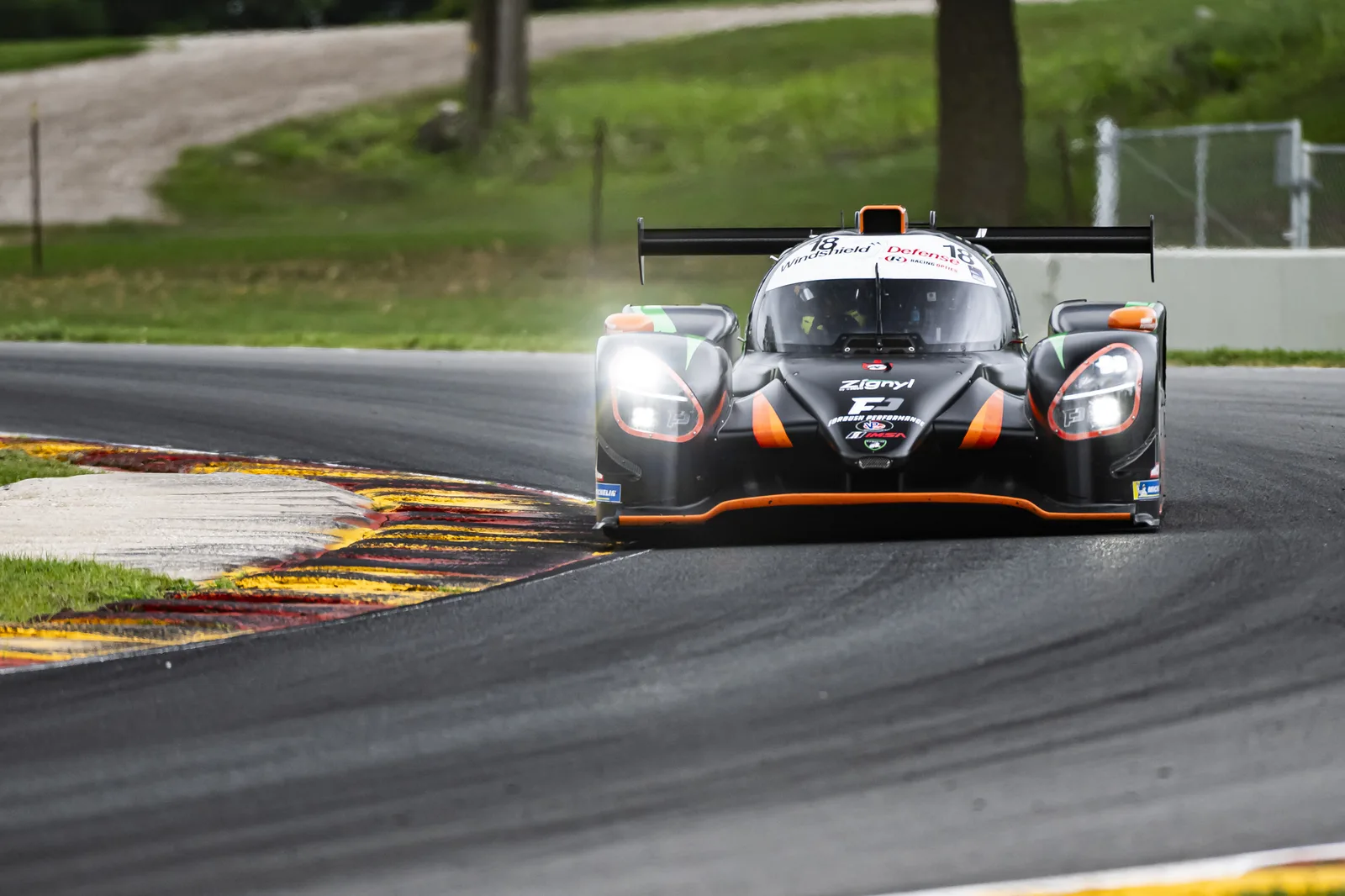 Forbush Performance's No. 18 racing toward its Road America podium finish