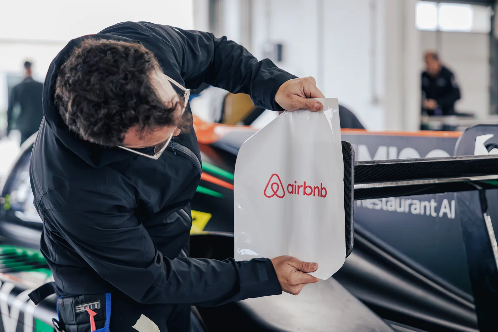 Preparing the driver's seat in the COTA garage